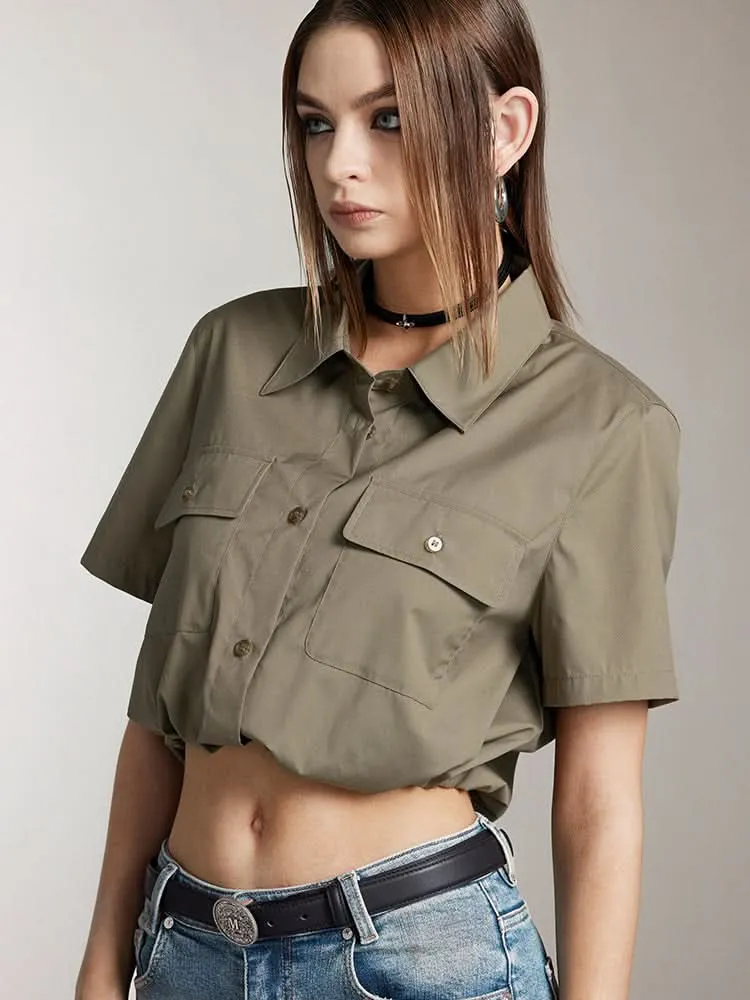 Cargo Style Short-Sleeve Shirt