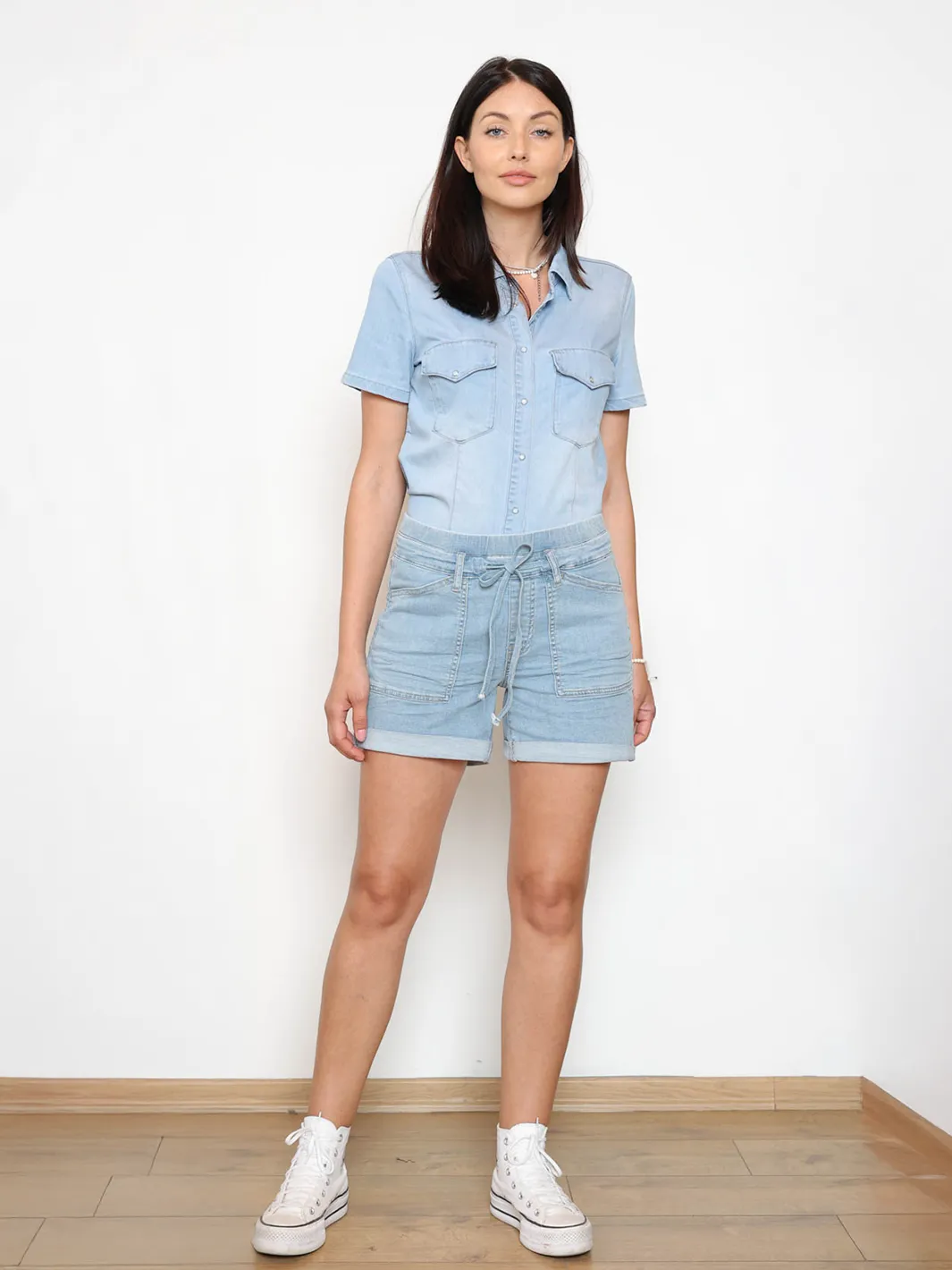 Carla Light Blue Denim Short