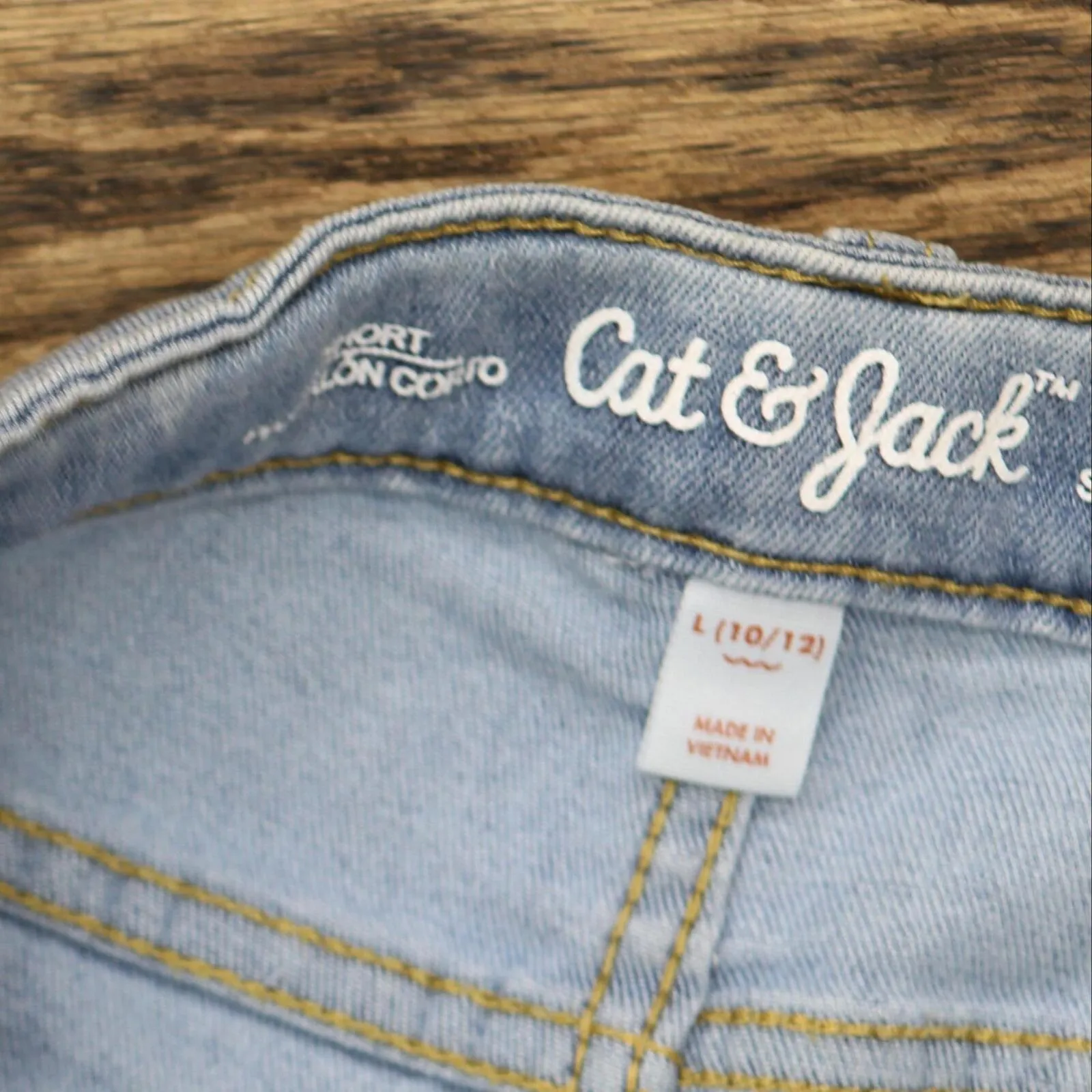 Cat & Jack Girls Denim Printed Jean Shorts 84664166