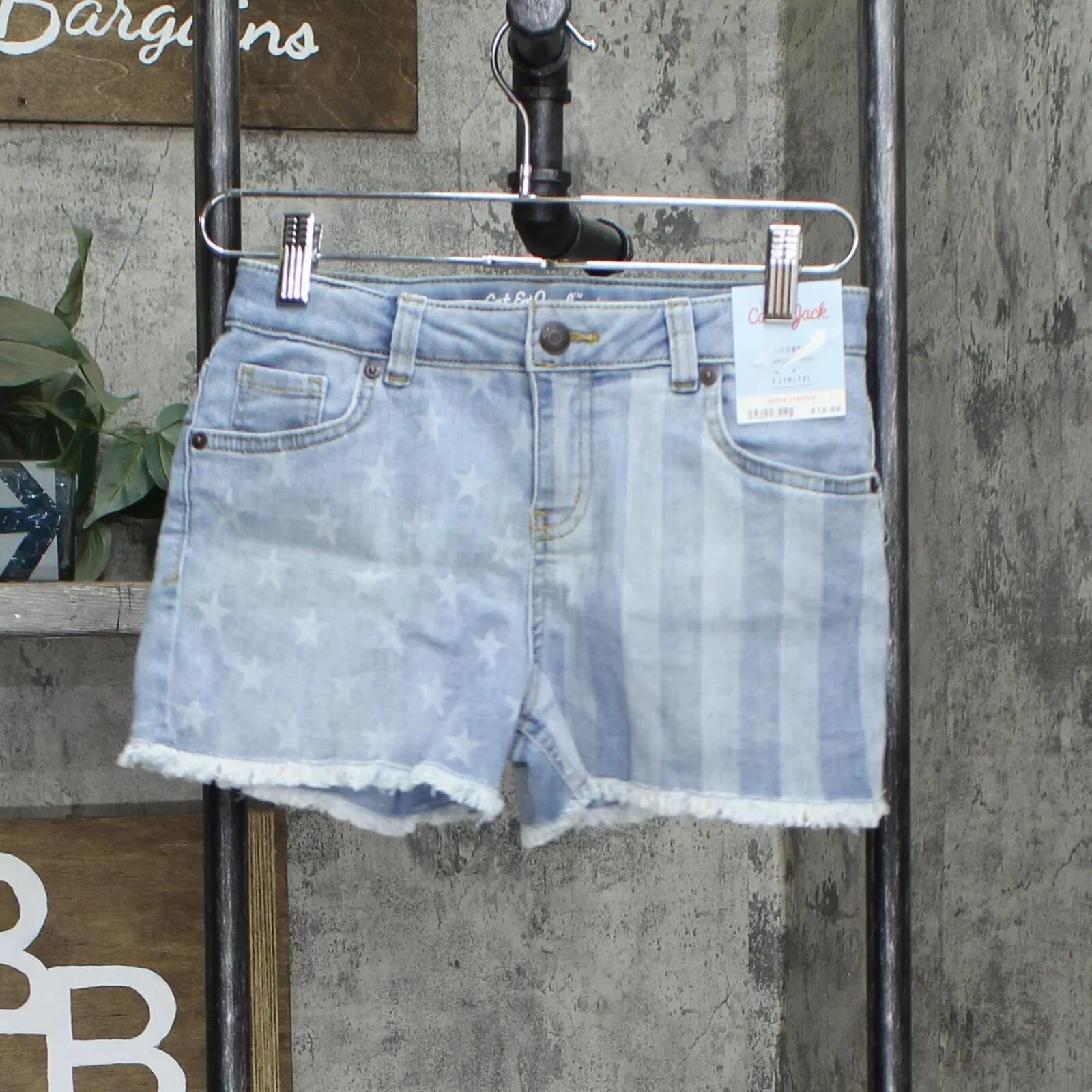 Cat & Jack Girls Denim Printed Jean Shorts 84664166