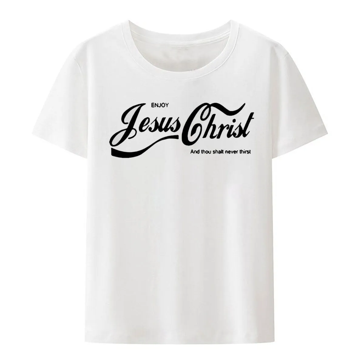 Christianartbag Funny T-Shirt, Enjoy Jesus Christ, Christian humor, Funny religious shirts, Unisex T-shirt.