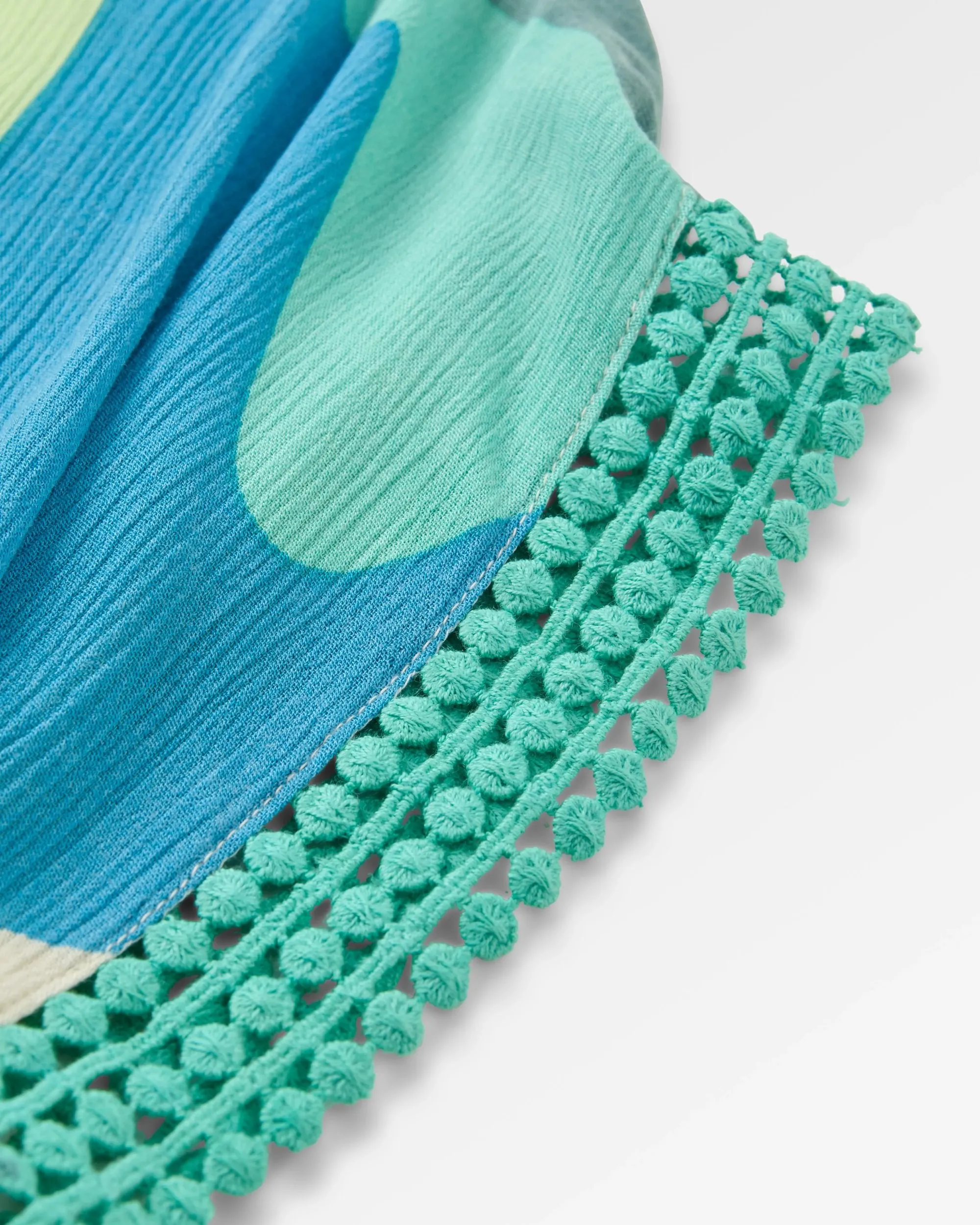 Clarity Short Skort Dress - Vista Patchwork Aqua