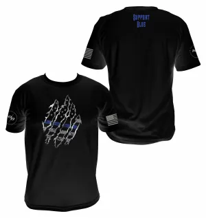 Claw Thin Blue Line Men's Next Level Premium Fitted CVC Crew Tee