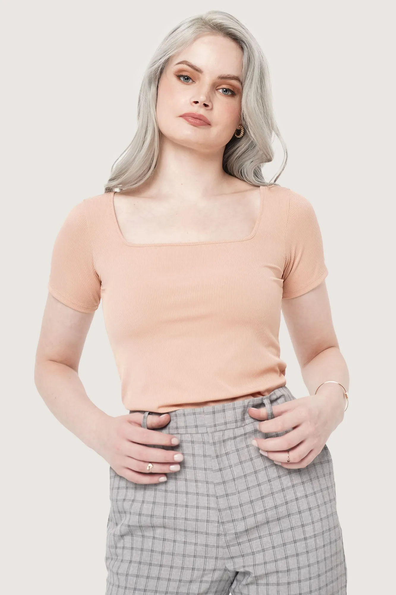 Closet Staples Square Neck Tee