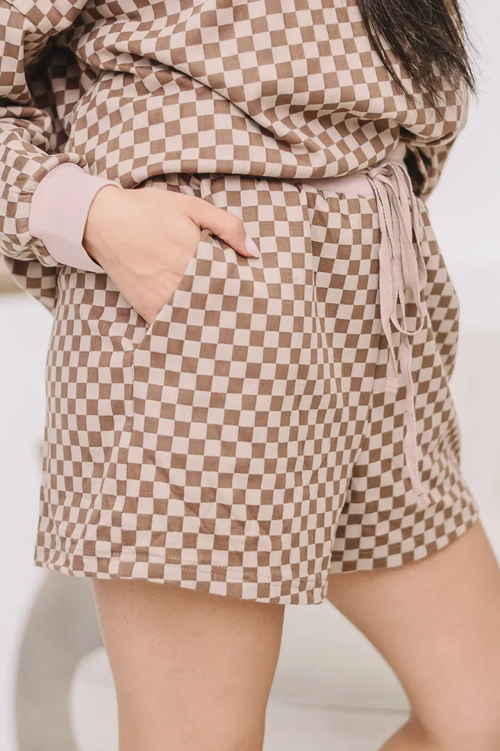 Cloud Soft Checkered Knit Shorts