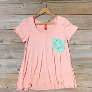 Cloudy Valley Tee in Peach