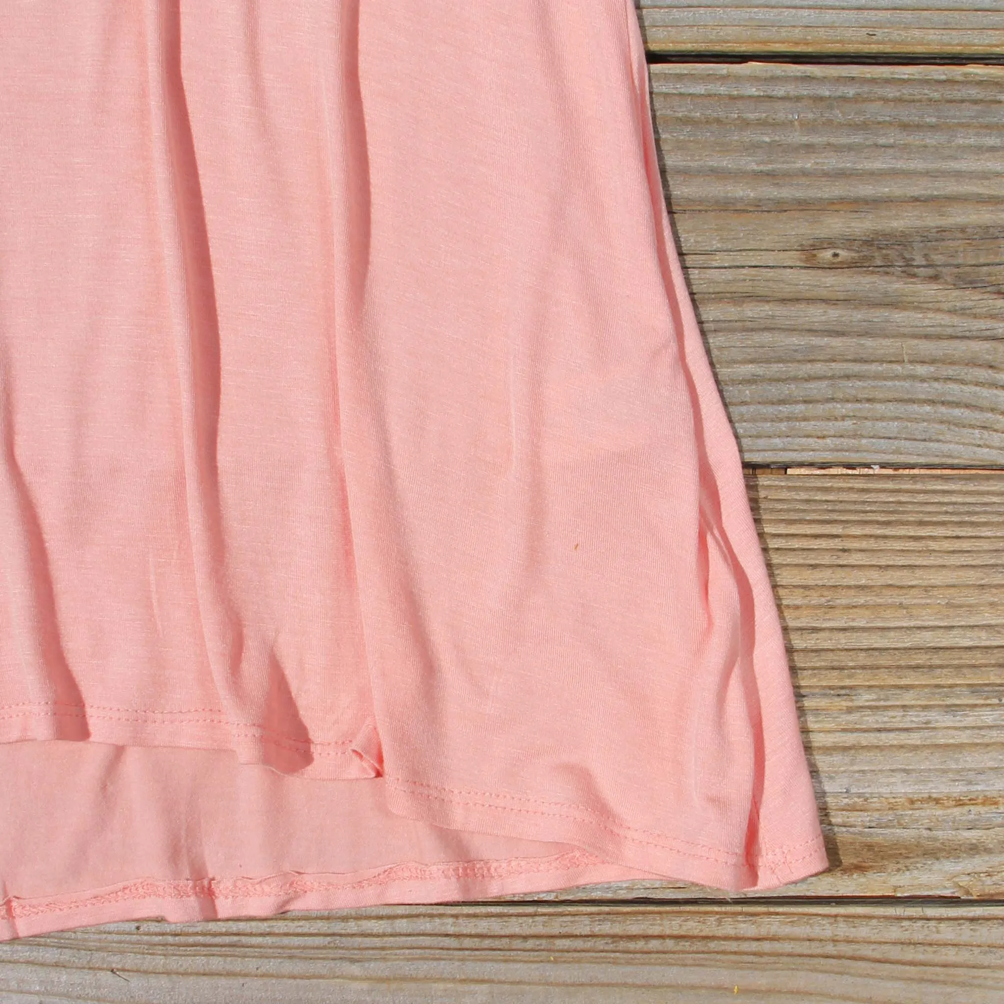 Cloudy Valley Tee in Peach