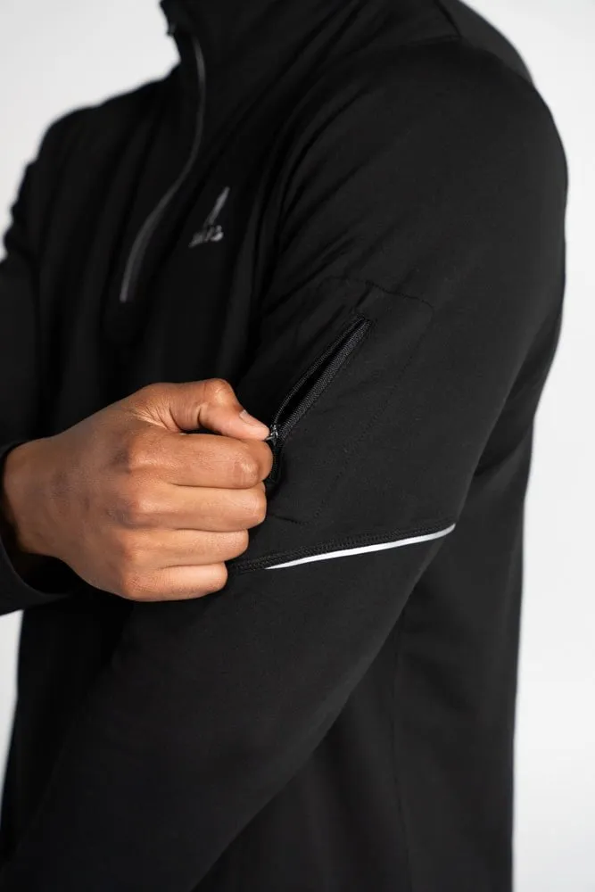 Clutch & Co 1/4 Zip Performance Top - Black