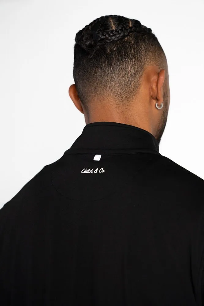 Clutch & Co 1/4 Zip Performance Top - Black