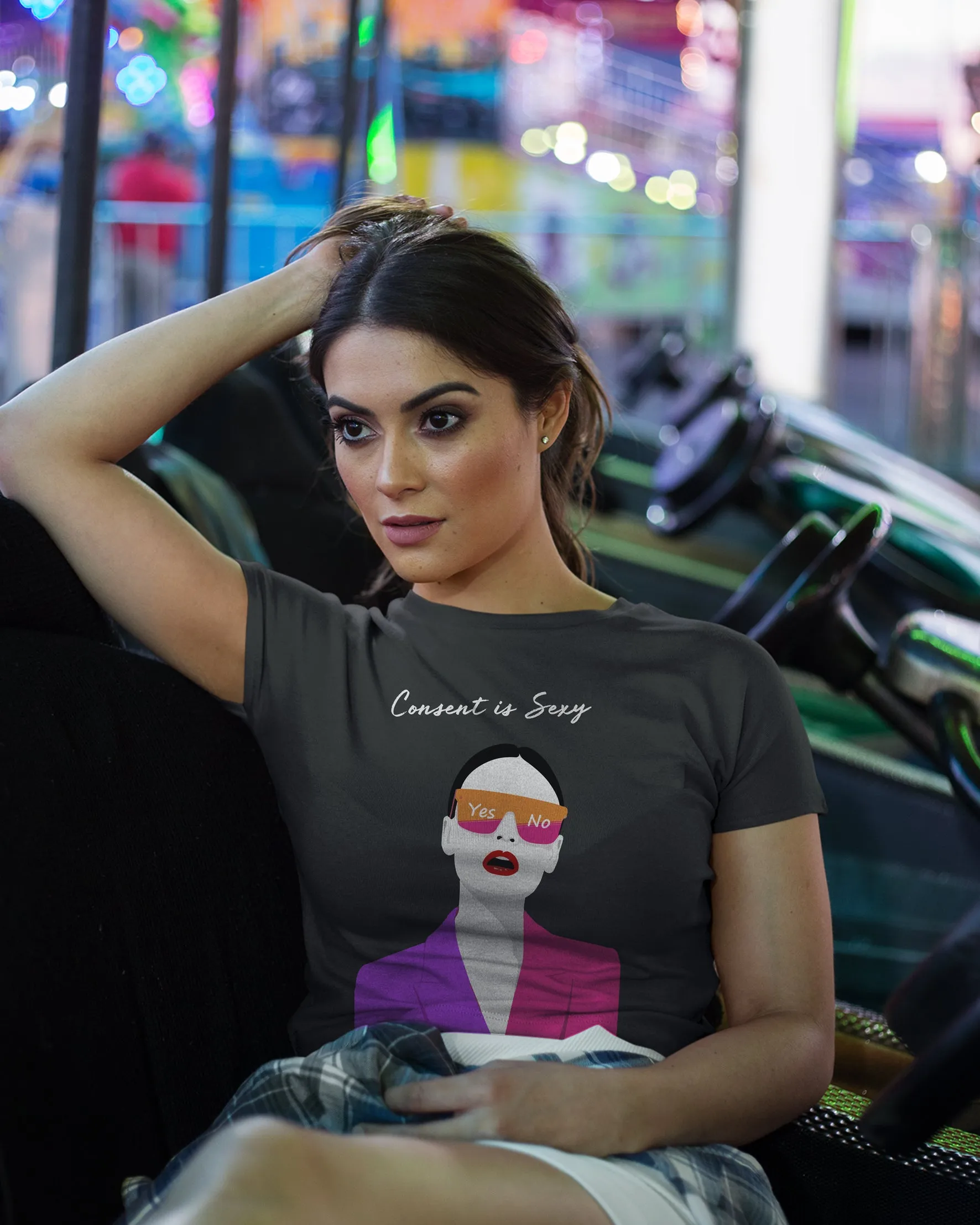 Consent is sexy crop t shirt