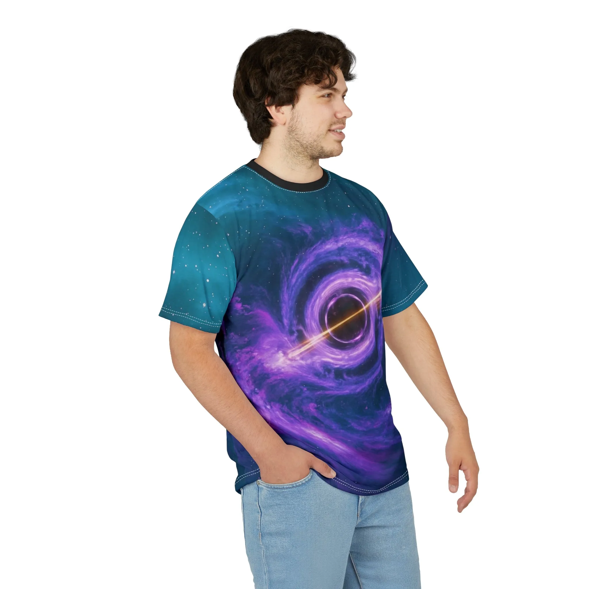 Cosmic Galaxy Tee - Vibrant Space Design
