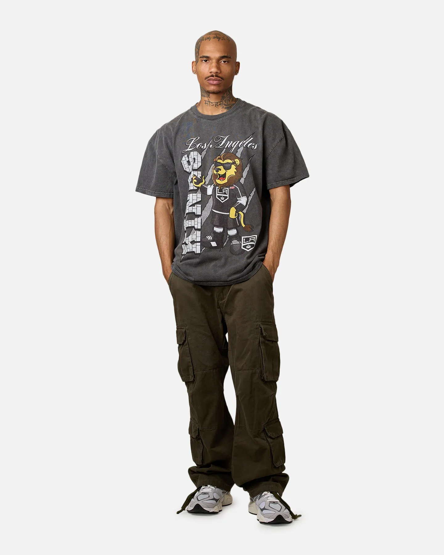 Culture Kings Los Angeles Kings Heavyweight T-Shirt Black Black Wash