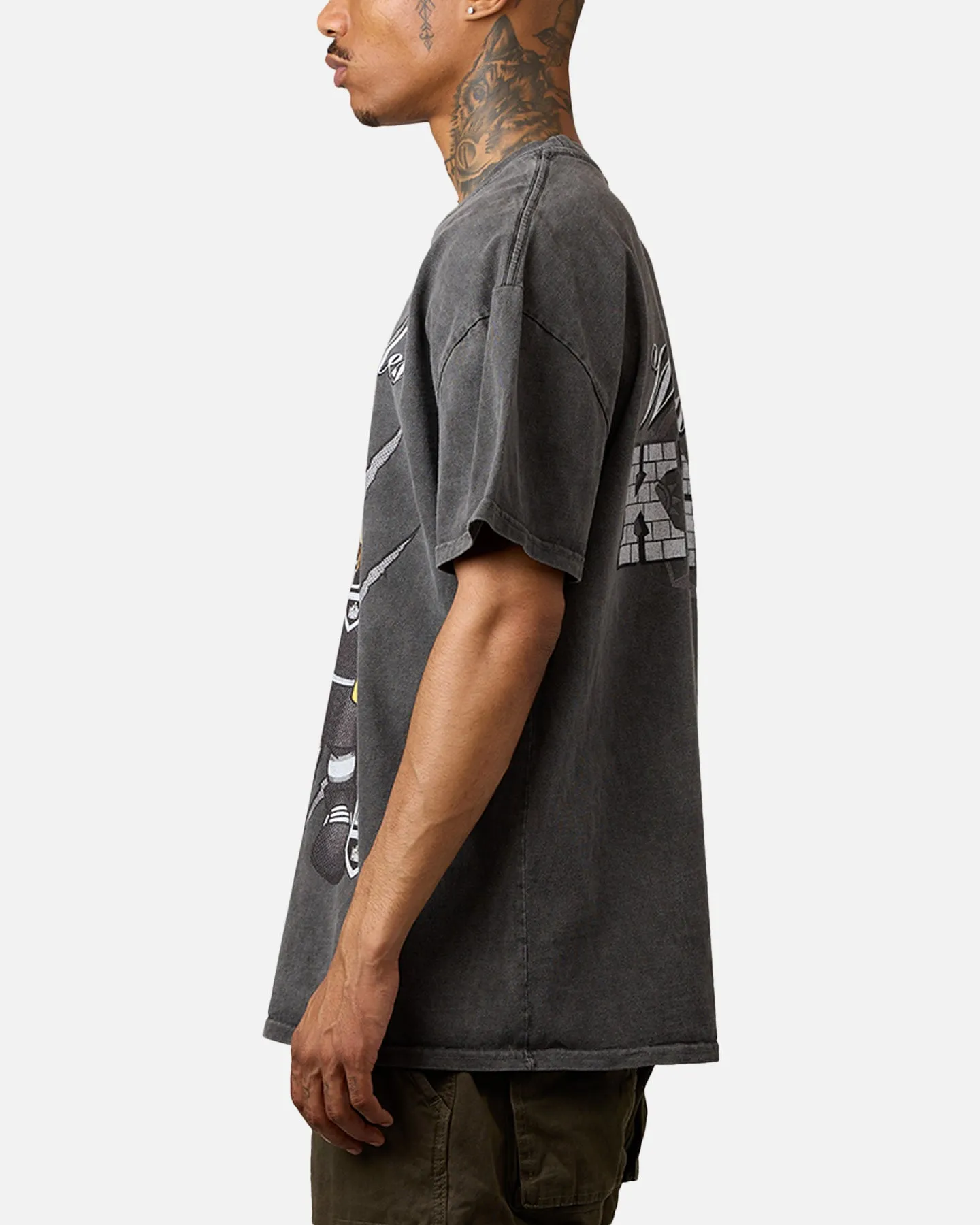 Culture Kings Los Angeles Kings Heavyweight T-Shirt Black Black Wash