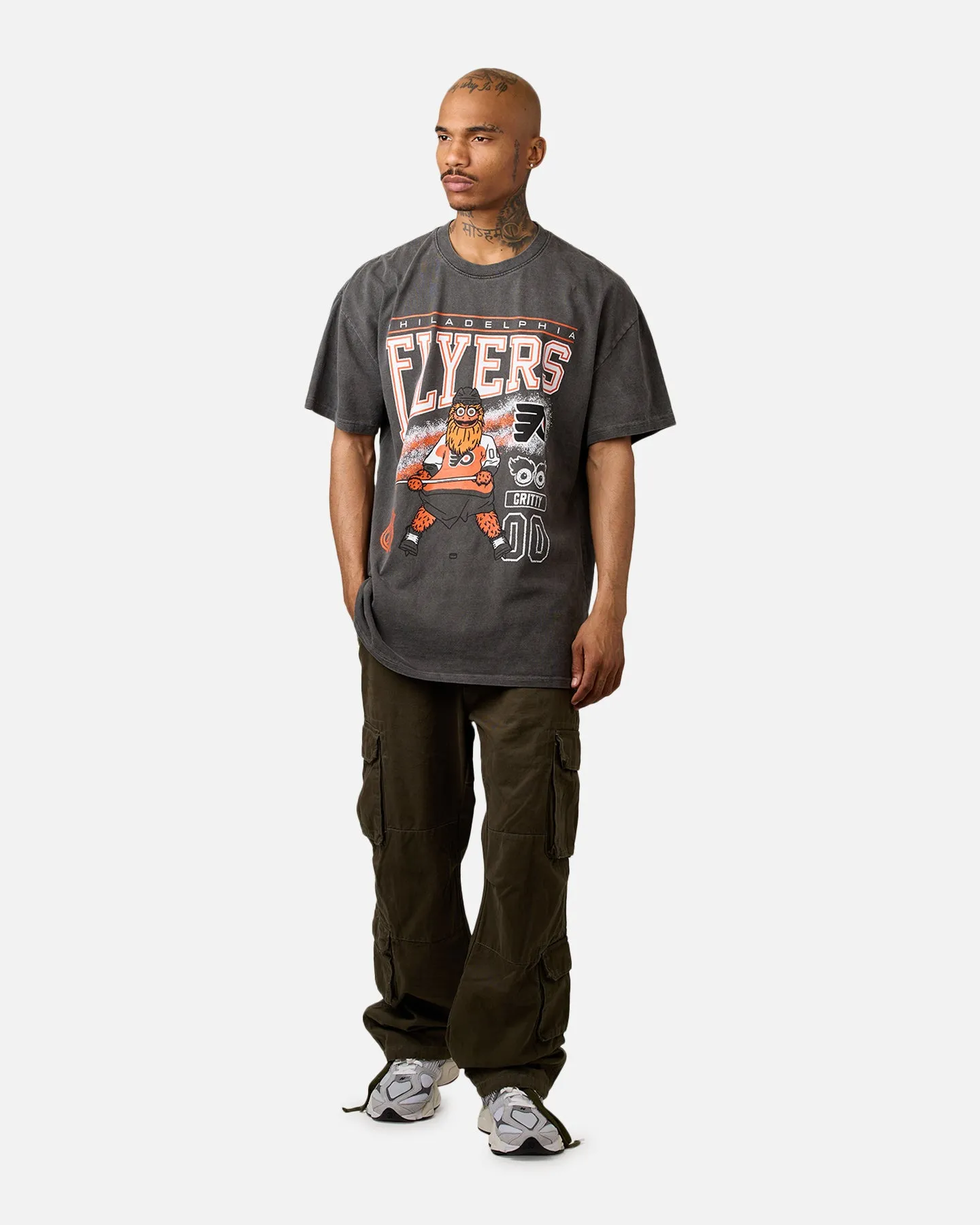 Culture Kings Philadelphia Flyers Mascot Heavyweight T-Shirt Black Wash