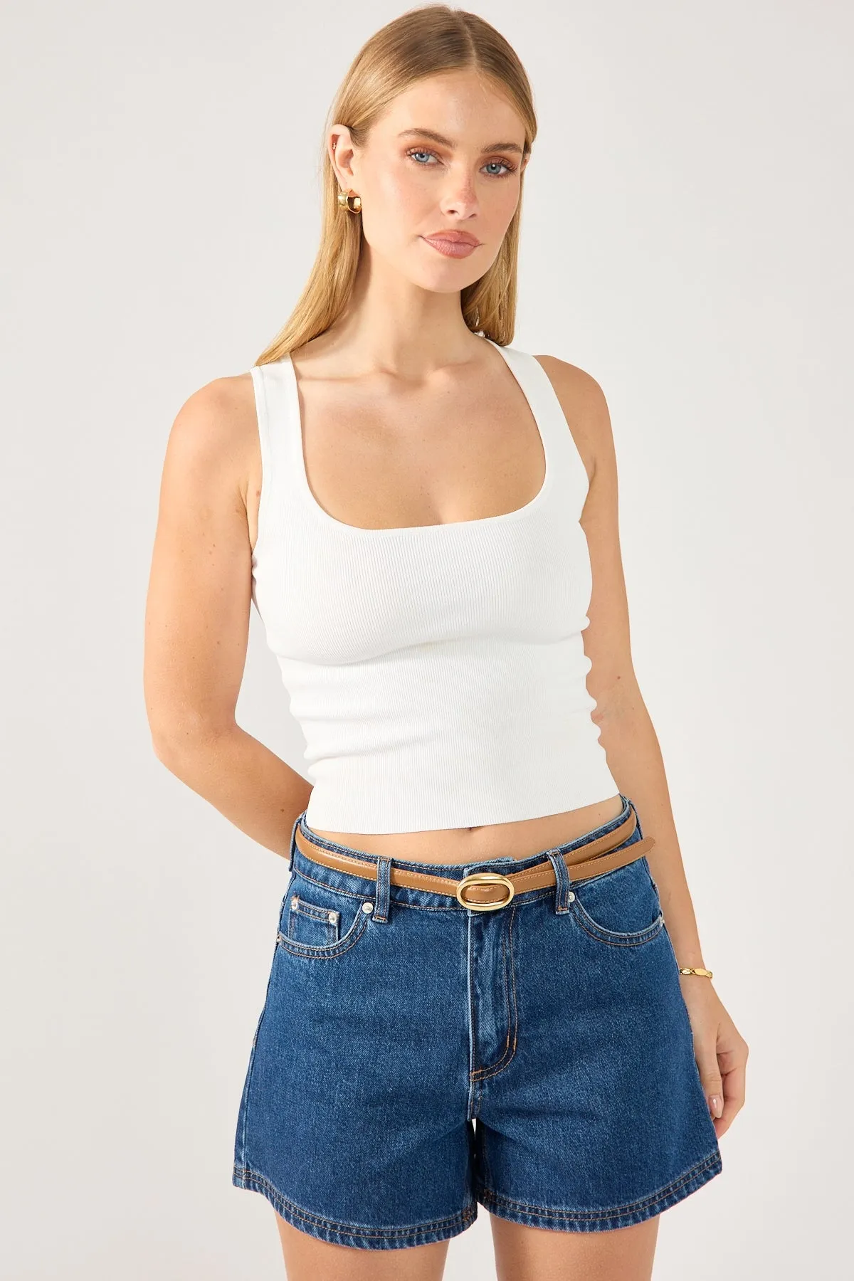 Dark Blue 90's Slouchy Denim Shorts