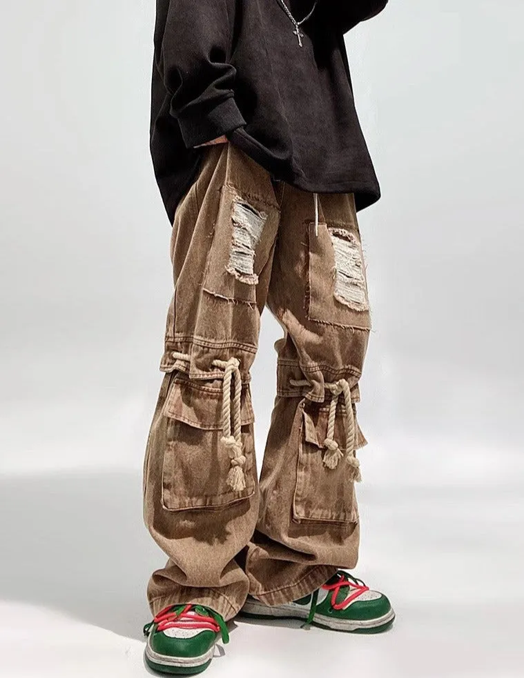 Deconstructed Cargo Jeans