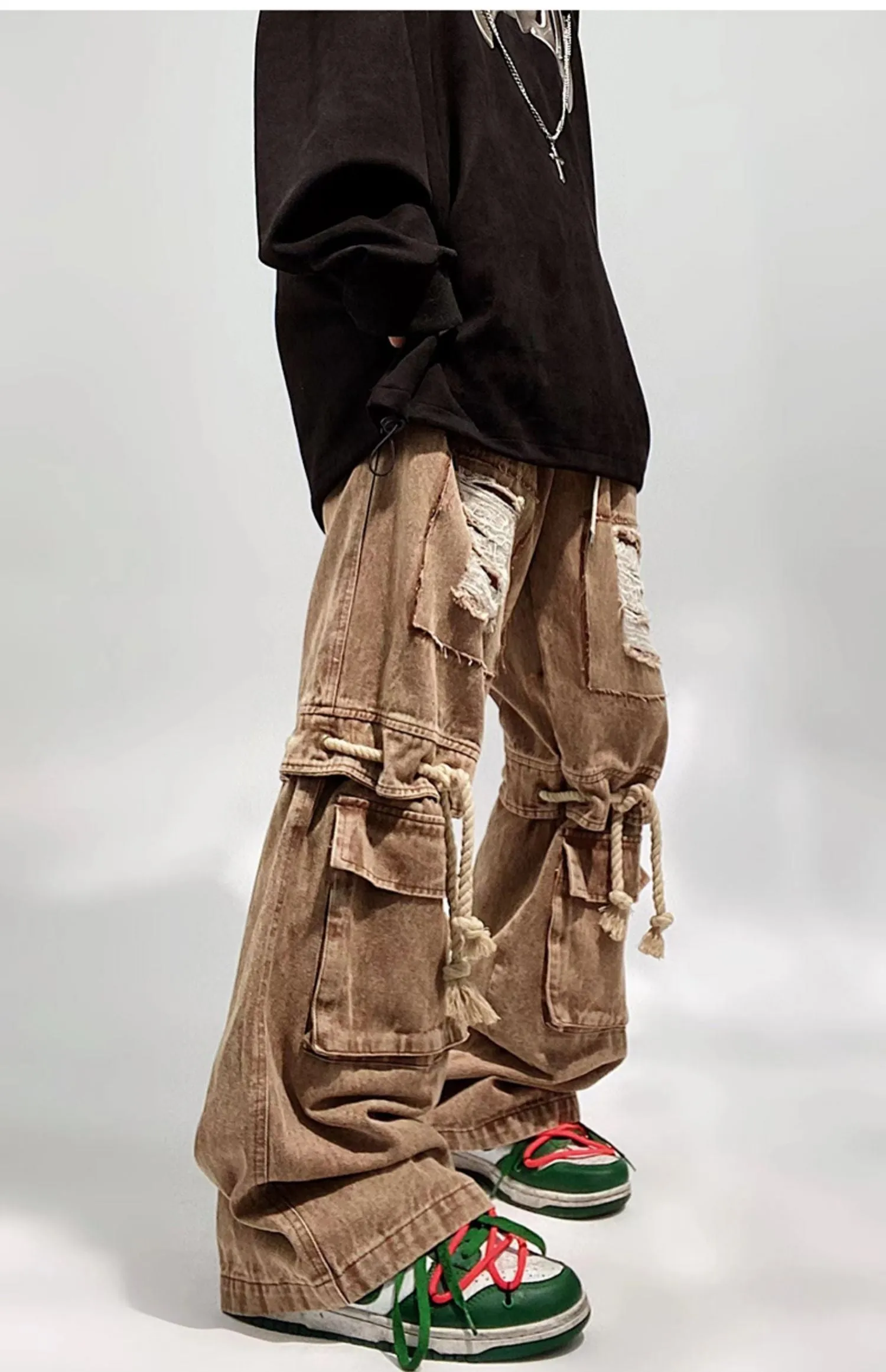 Deconstructed Cargo Jeans