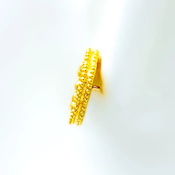 Decorative Chic 21k Gold Clover Earrings