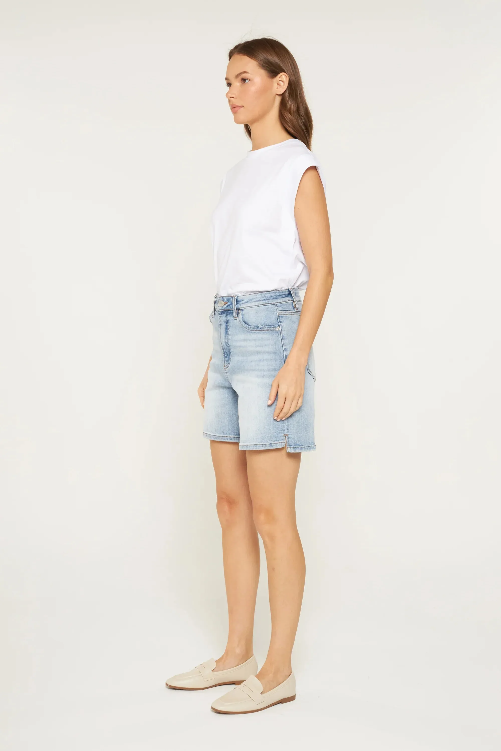 Denim Bermuda Shorts