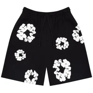 Denim Tears The Cotton Wreath Shorts 'Black'