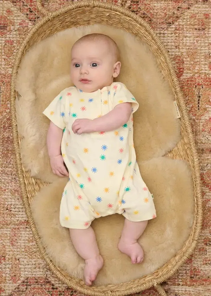 Dinky - Rainbow Sunshine Short Sleeve Playsuit