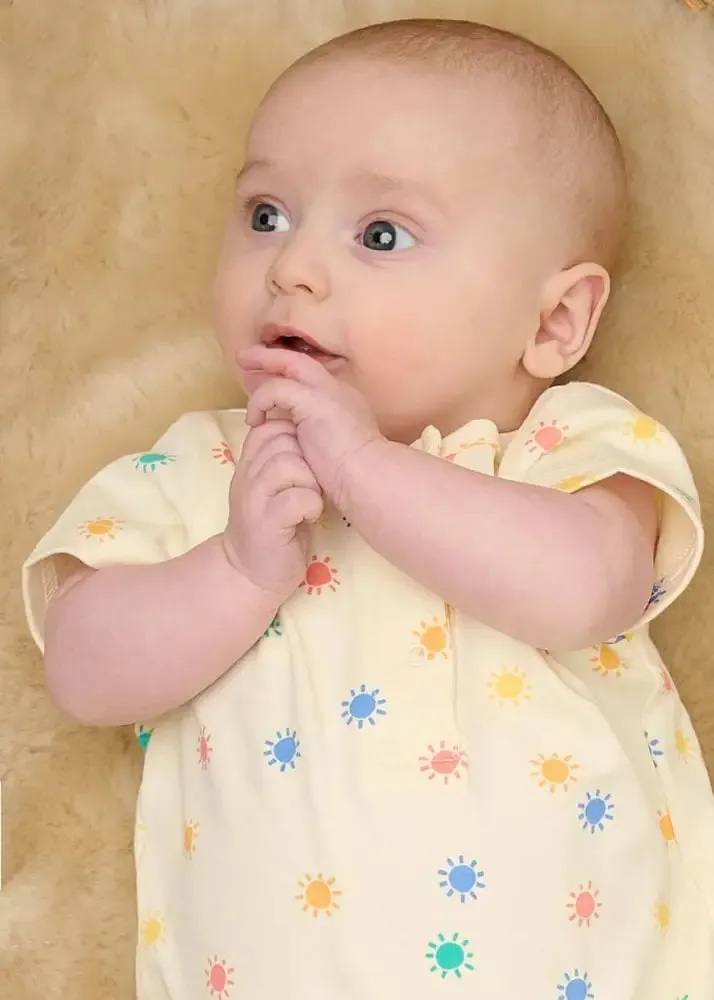 Dinky - Rainbow Sunshine Short Sleeve Playsuit