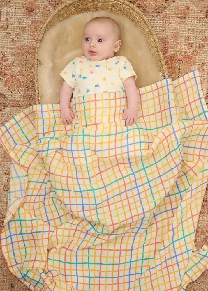 Dinky - Rainbow Sunshine Short Sleeve Playsuit