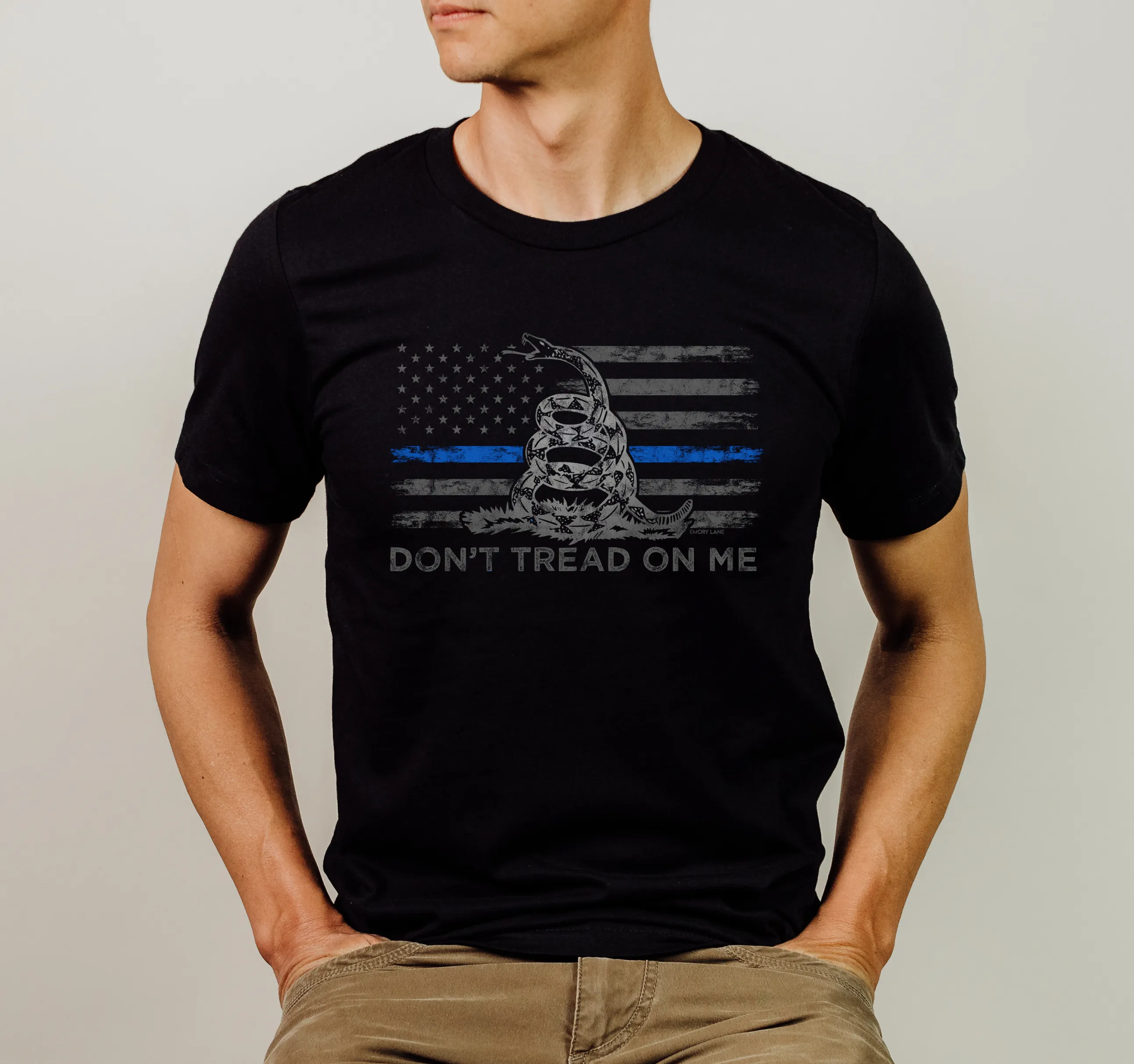 Don't Tread On Me © Unisex T-Shirt (Thin Blue Line)