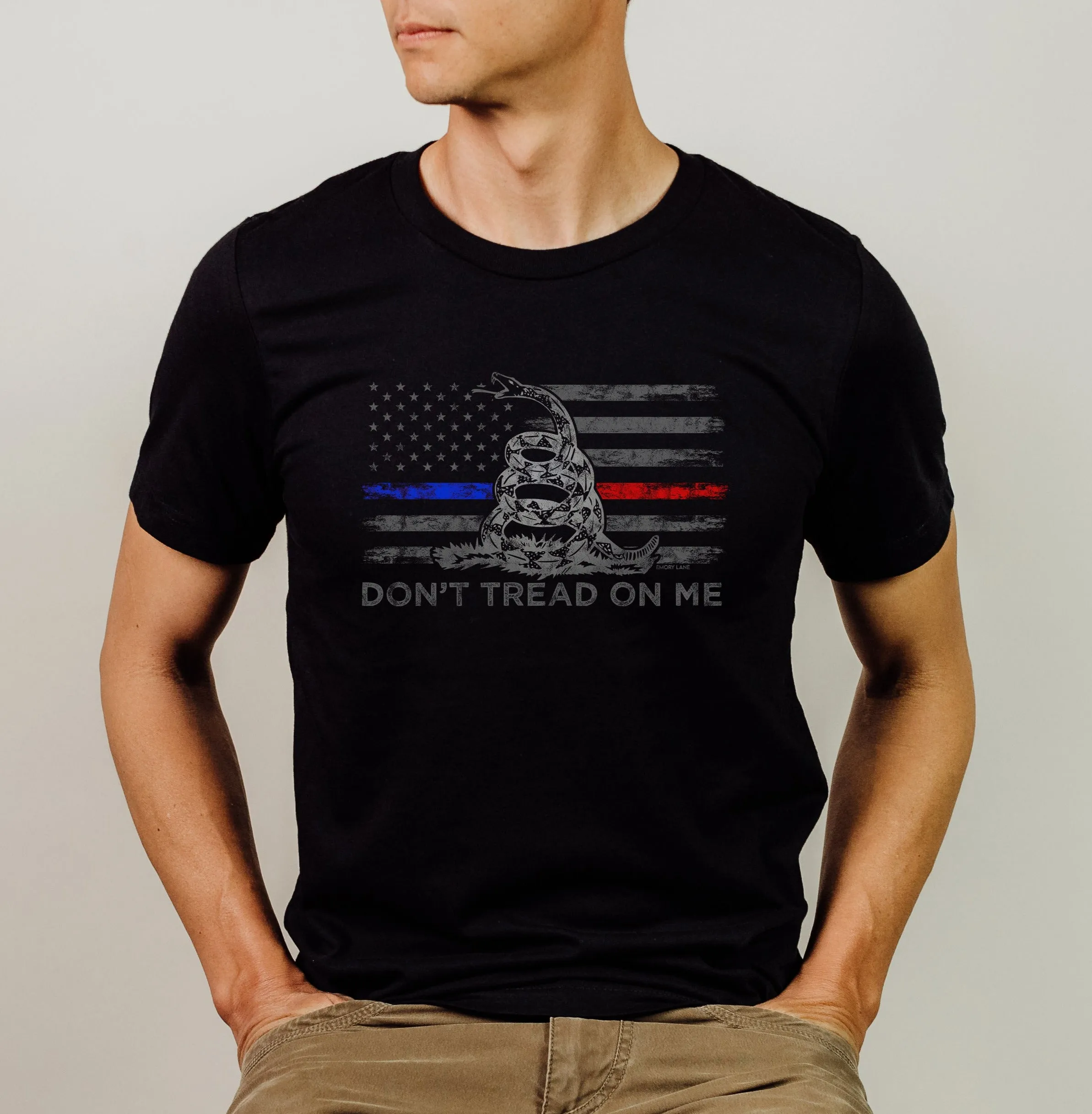 Don't Tread On Me © Unisex Top (Thin Blue / Thin Red Line Duo)