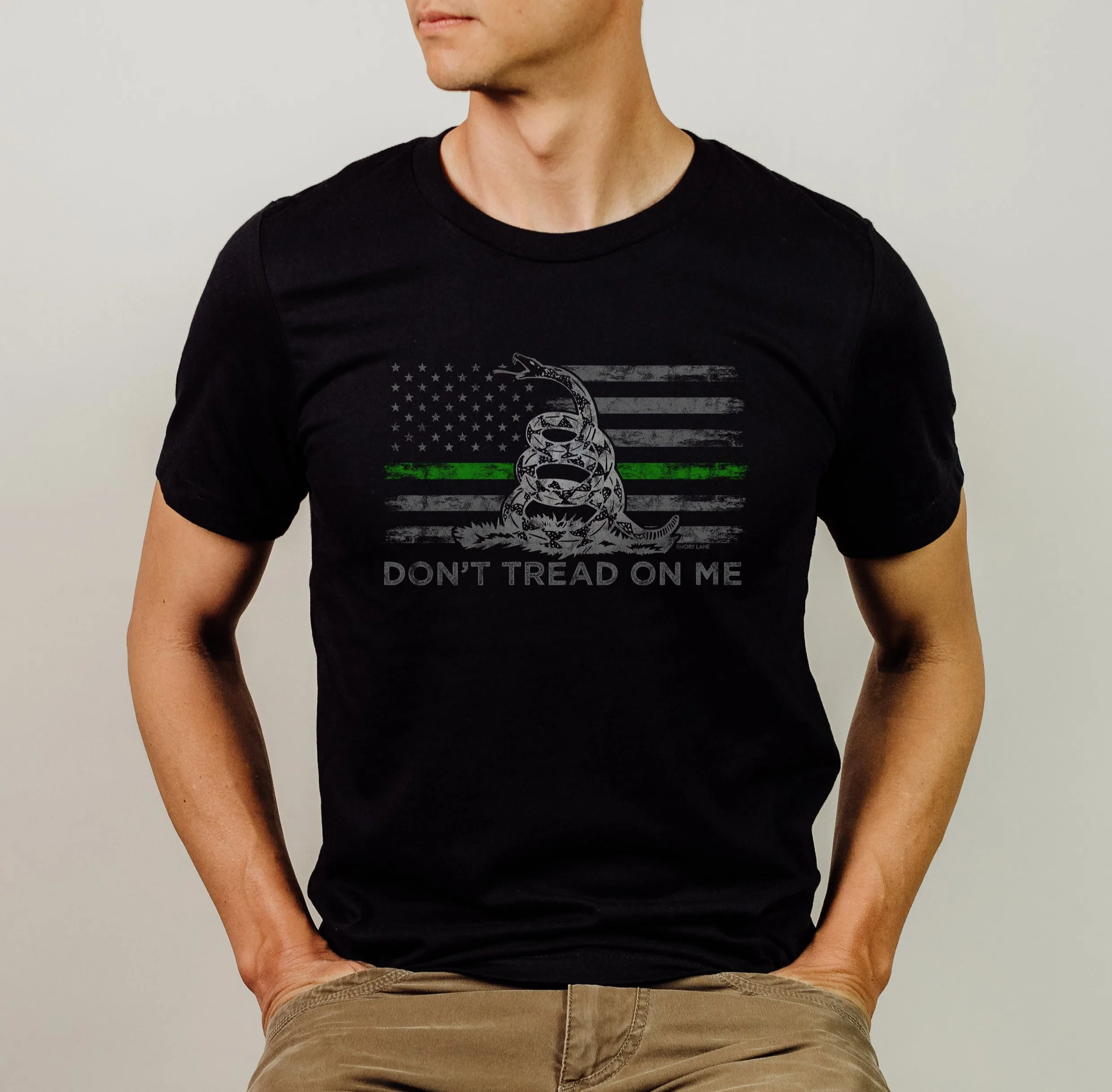 Don't Tread On Me © Unisex Top (Thin Green Line)