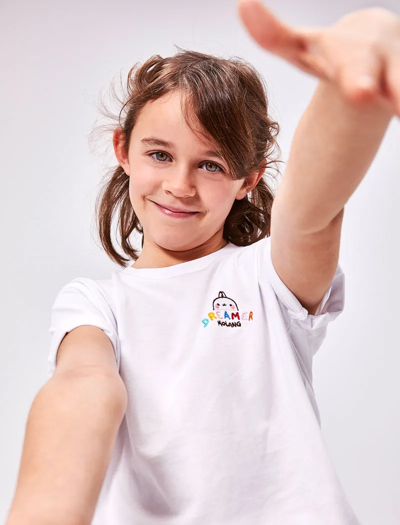 Dreamer Molang Embroidered Kids T-Shirt