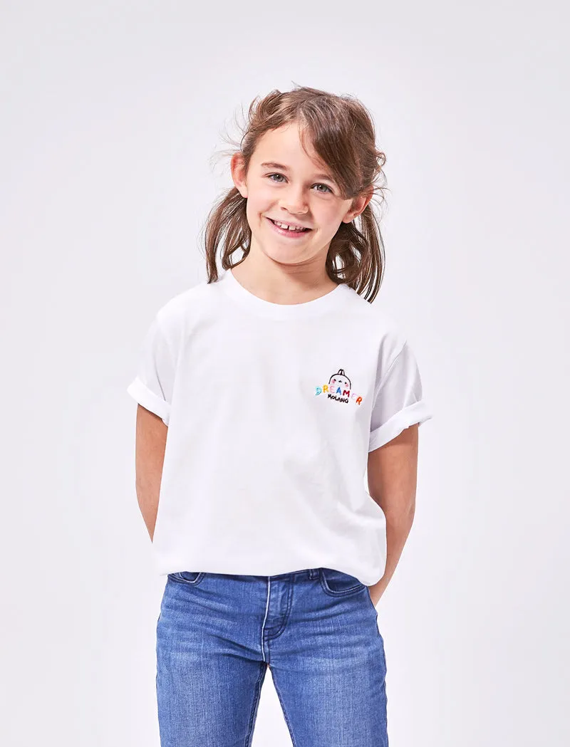 Dreamer Molang Embroidered Kids T-Shirt