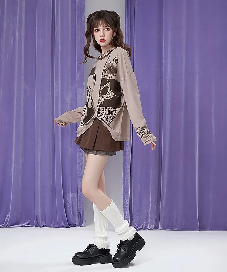 Dreamy Girl Bear Oversized Tops