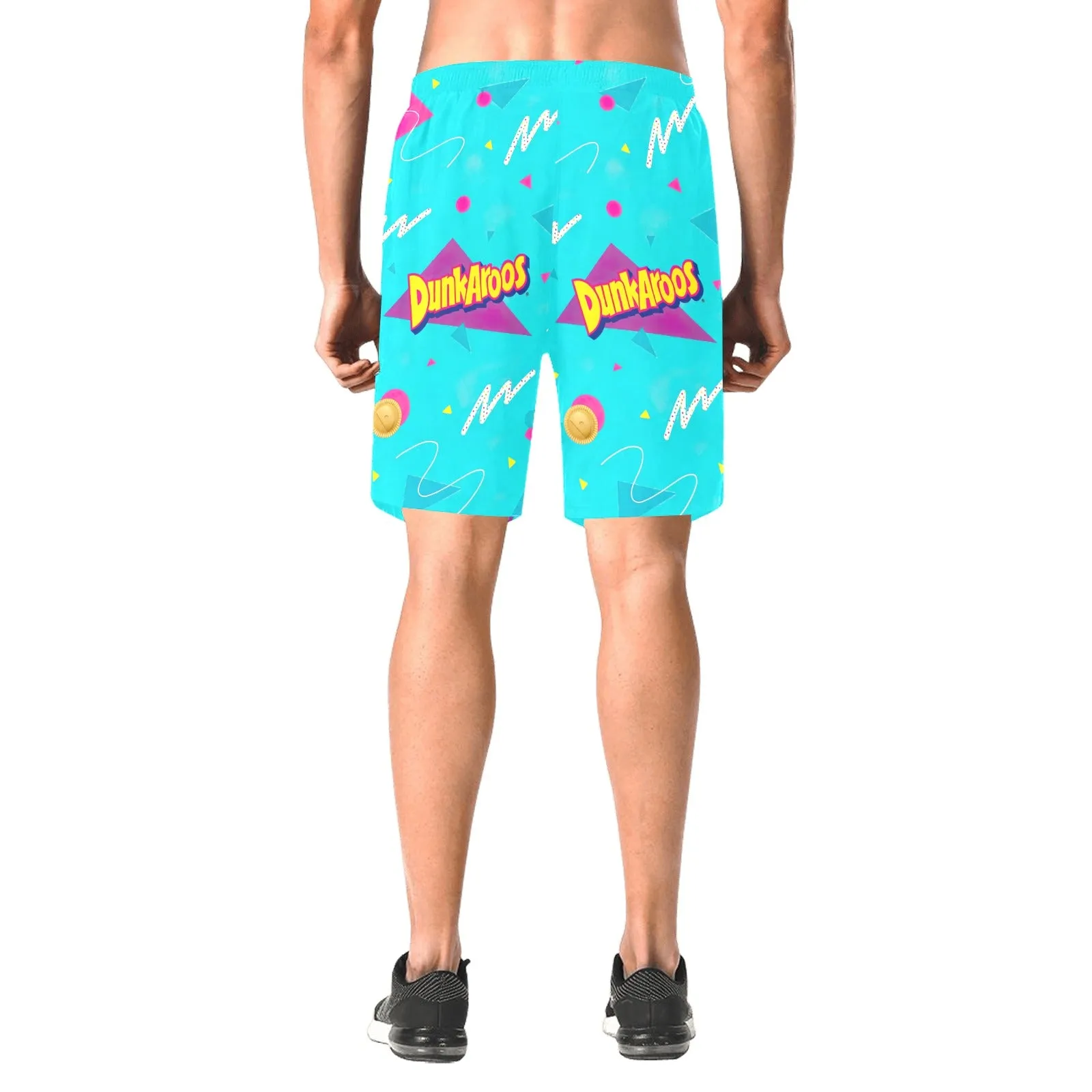 Dunkaroos Pattern Men's AOP Elastic Beach Shorts