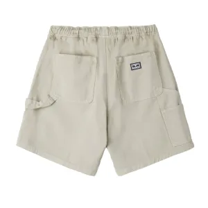 Easy denim carpenter short Silver grey