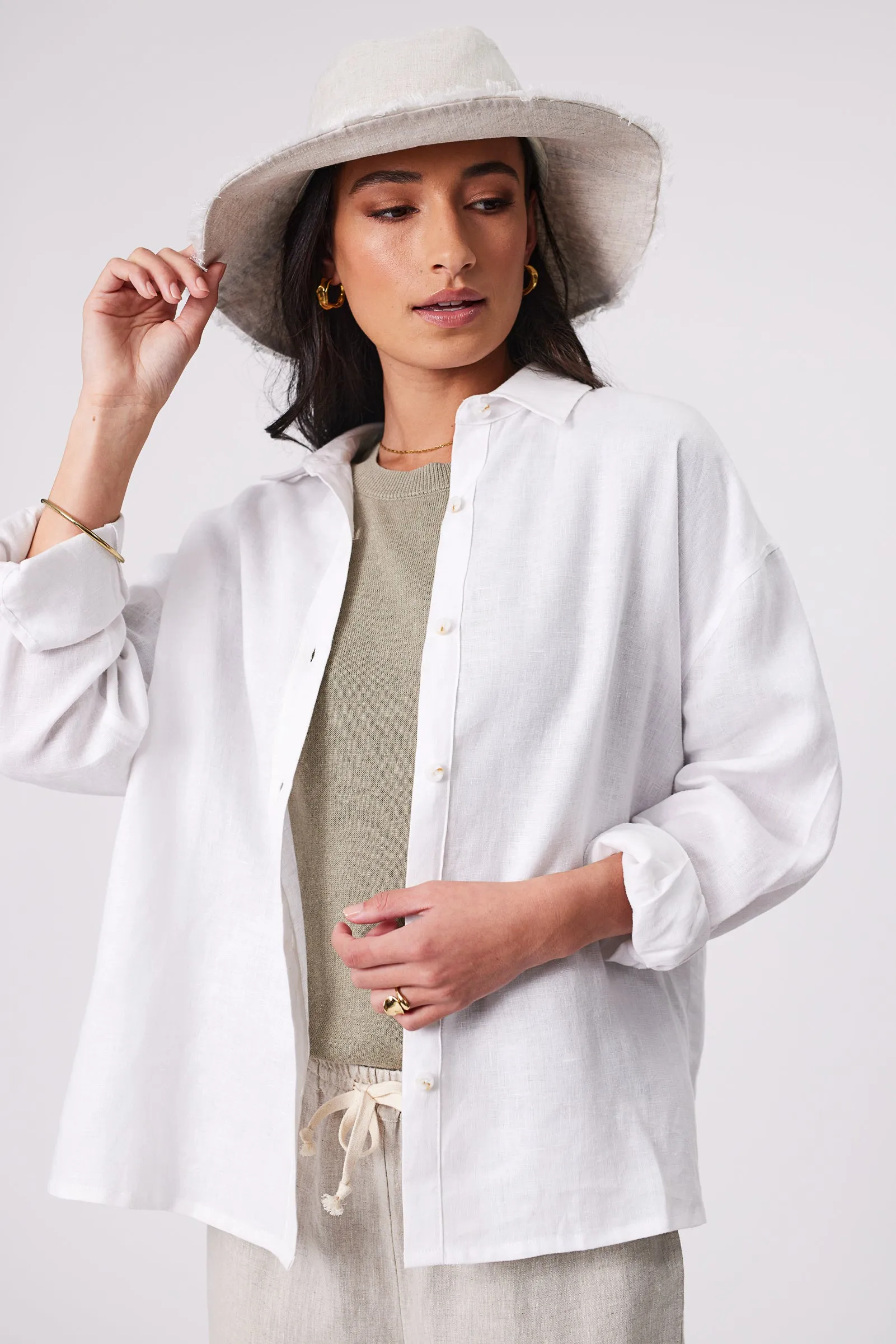 Eden Knit Tee - Light Kelp