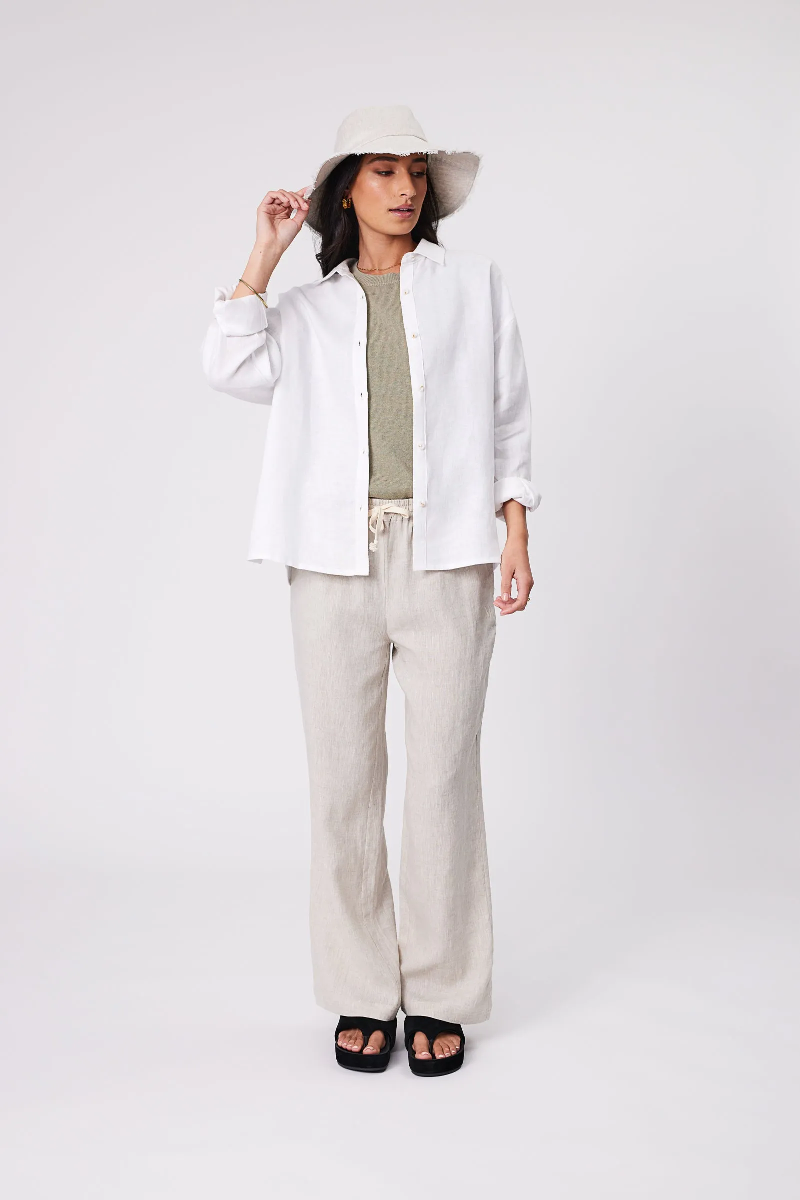 Eden Knit Tee - Light Kelp
