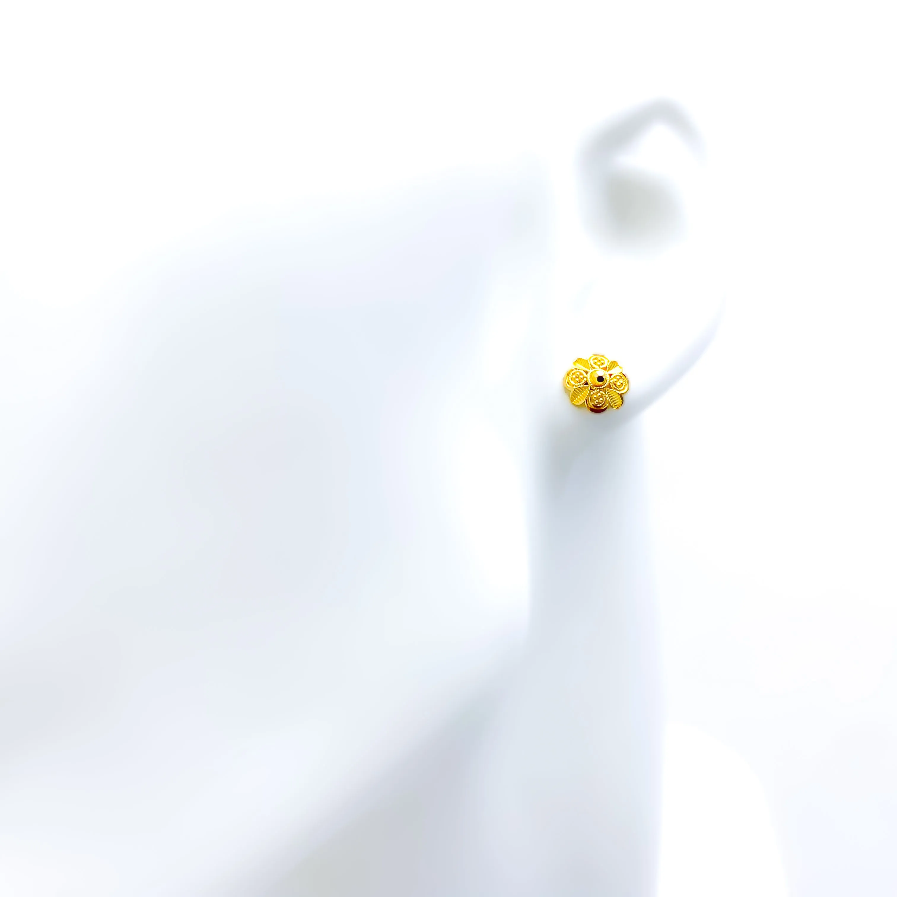 Elegant Radiant 22k Gold Baby Earrings