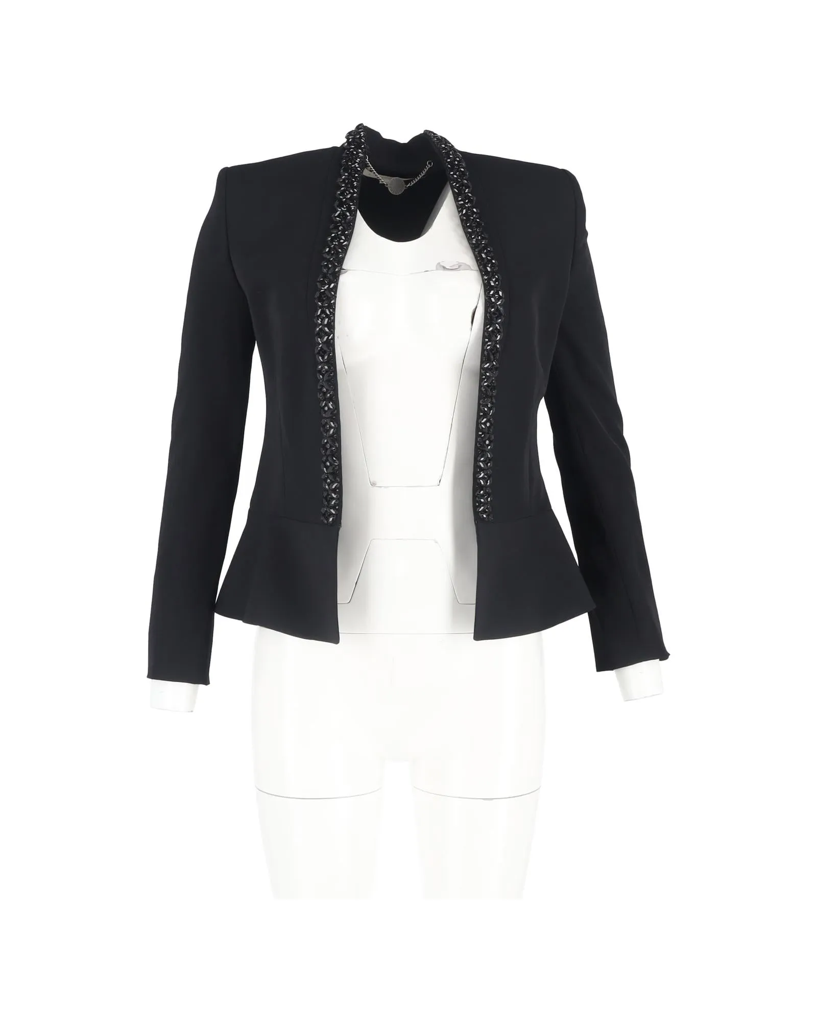 Embellished Peplum Blazer