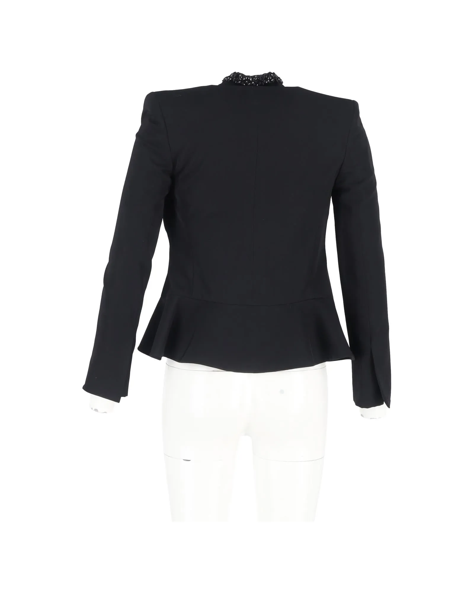 Embellished Peplum Blazer