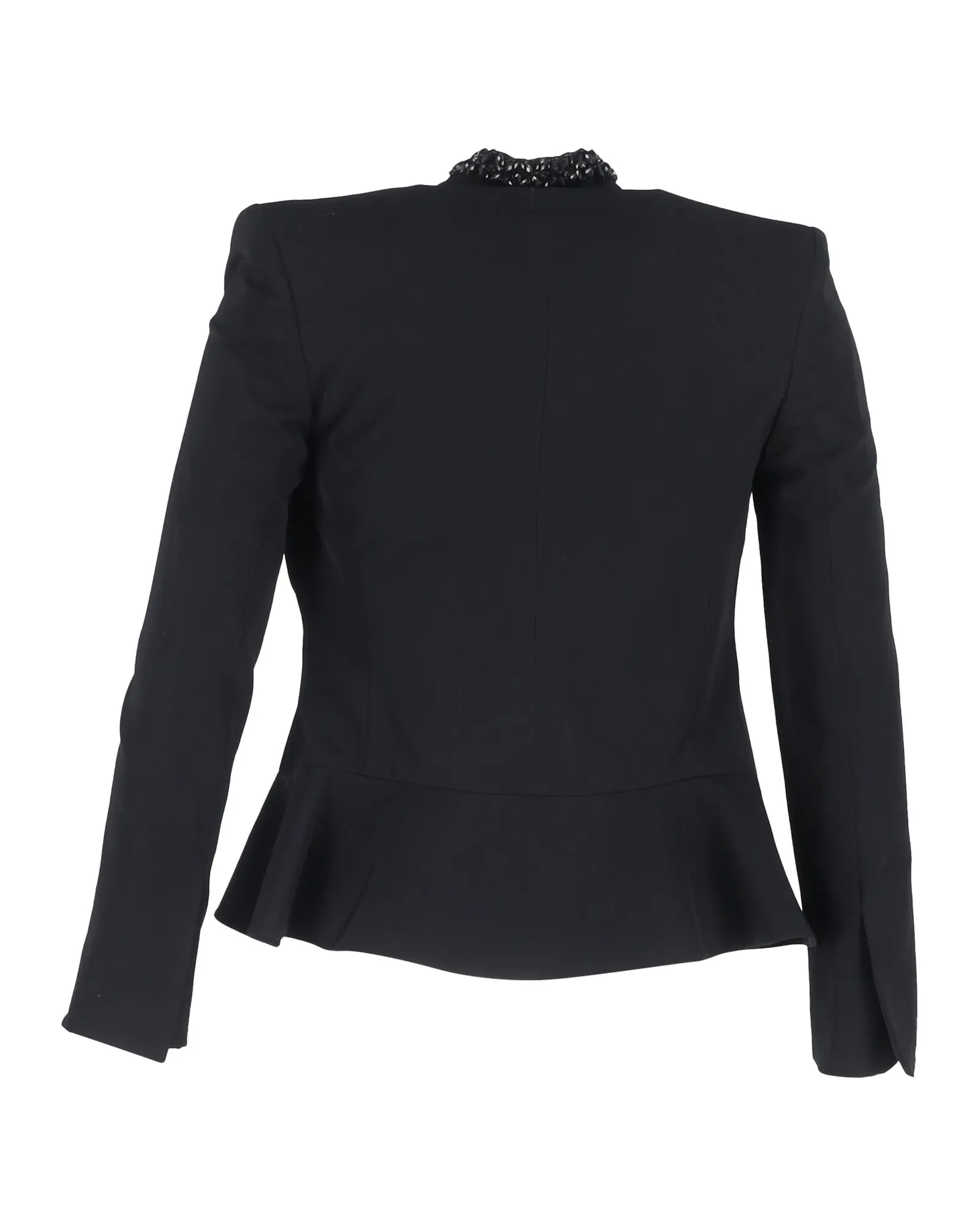 Embellished Peplum Blazer