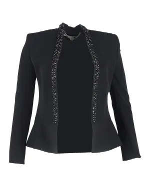 Embellished Peplum Blazer