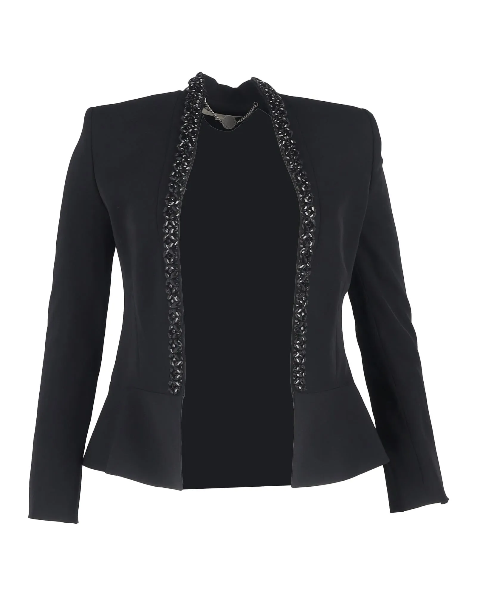 Embellished Peplum Blazer