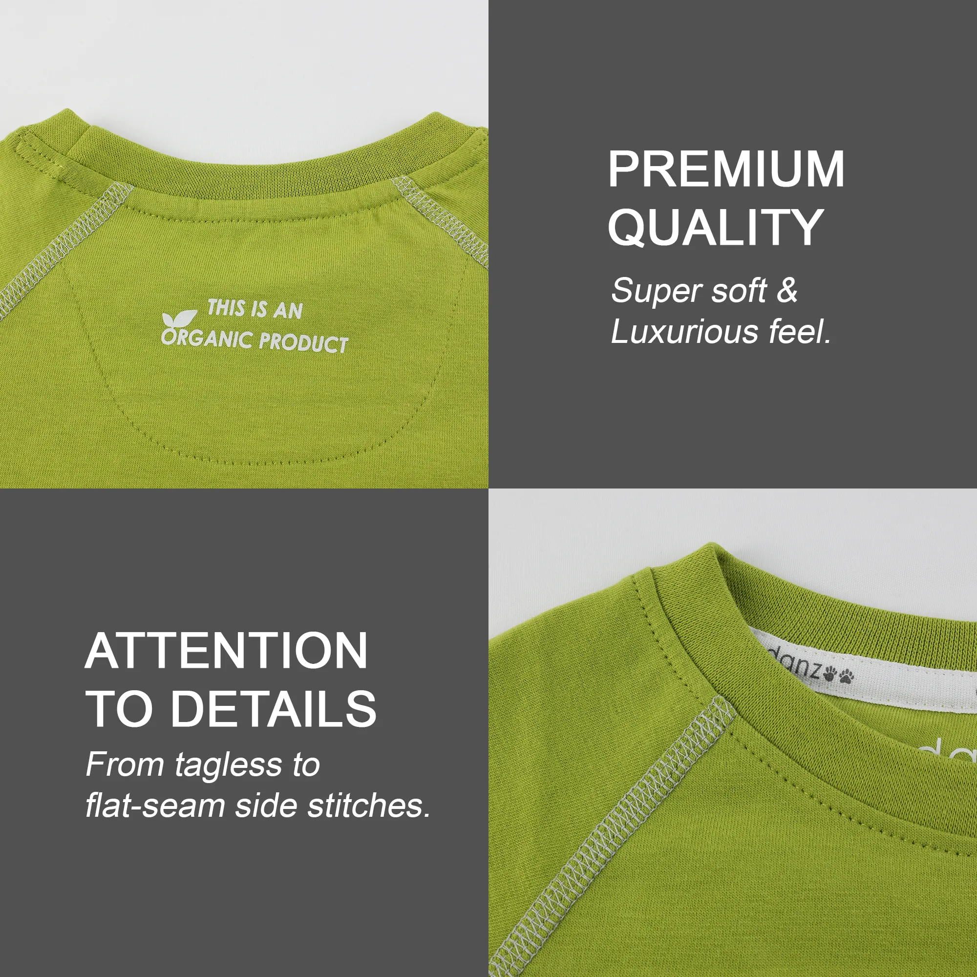 Endanzoo Matching Family Organic Tee Shirts - Tree Bears (Green)