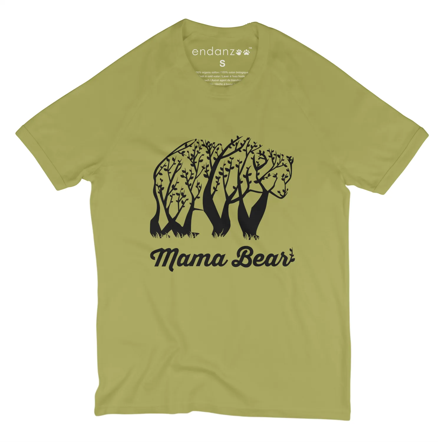 Endanzoo Matching Family Organic Tee Shirts - Tree Bears (Green)