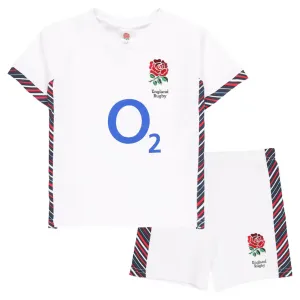 England Rugby Baby/Toddler Home T-Shirt & Shorts Set | White | 2024/25
