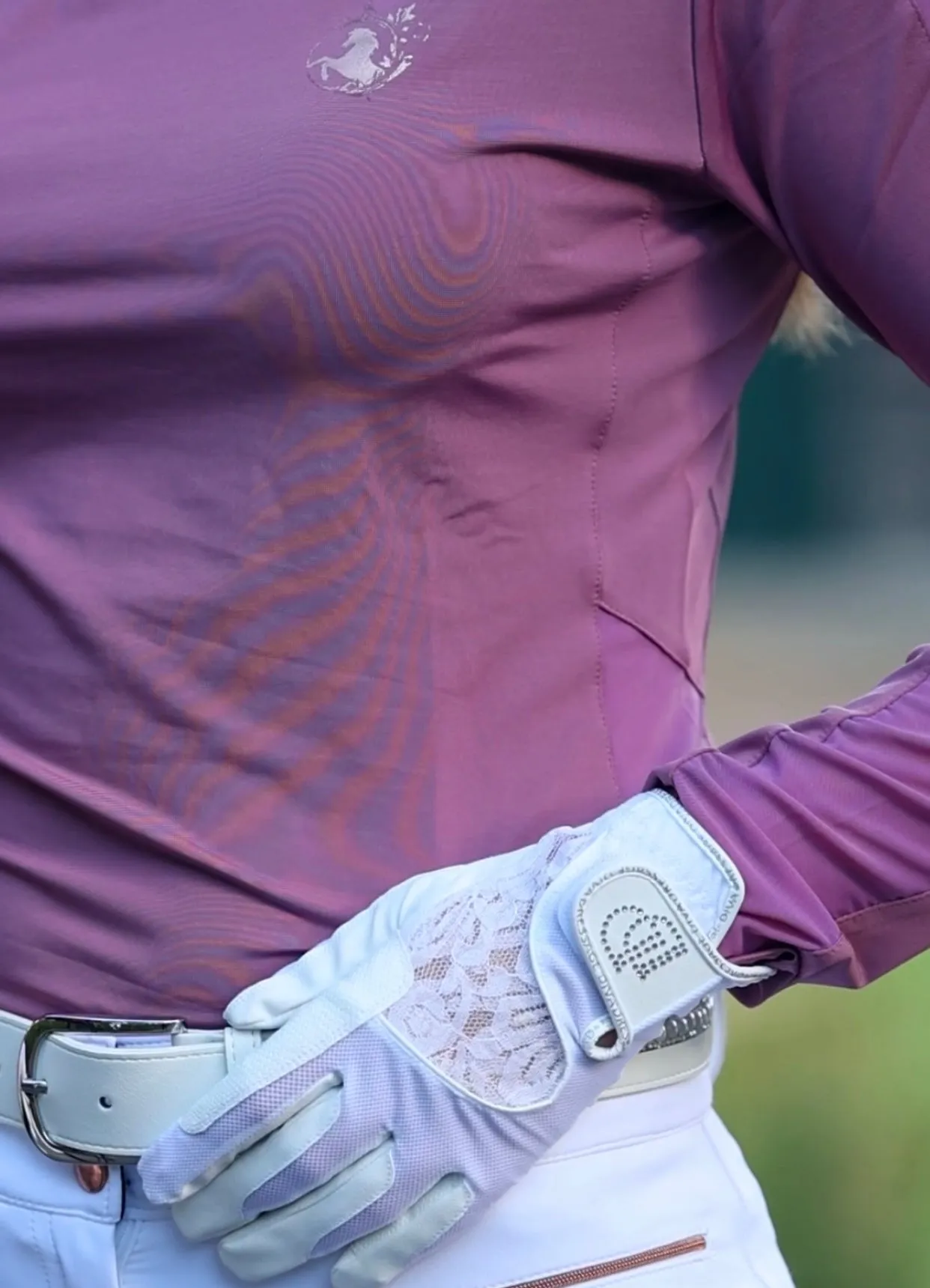 Equestrian Queen  Long Sleeve Competition  Shirt CHARLOTTE