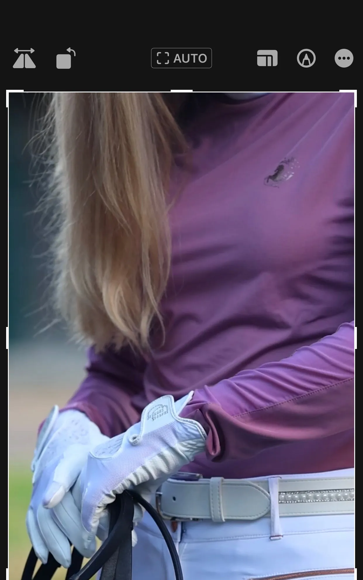 Equestrian Queen  Long Sleeve Competition  Shirt CHARLOTTE