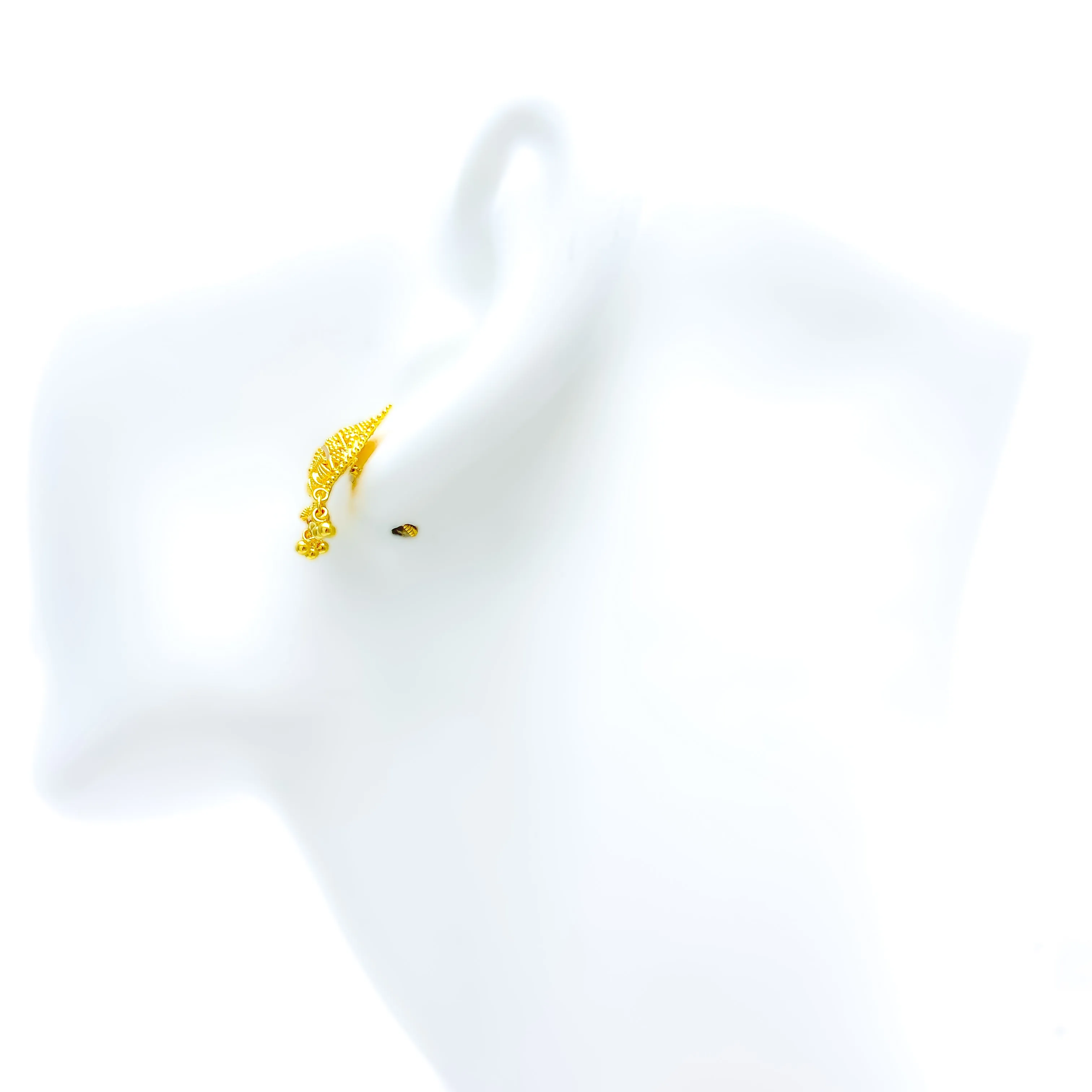 Evergreen Paisley 22k Gold Earrings