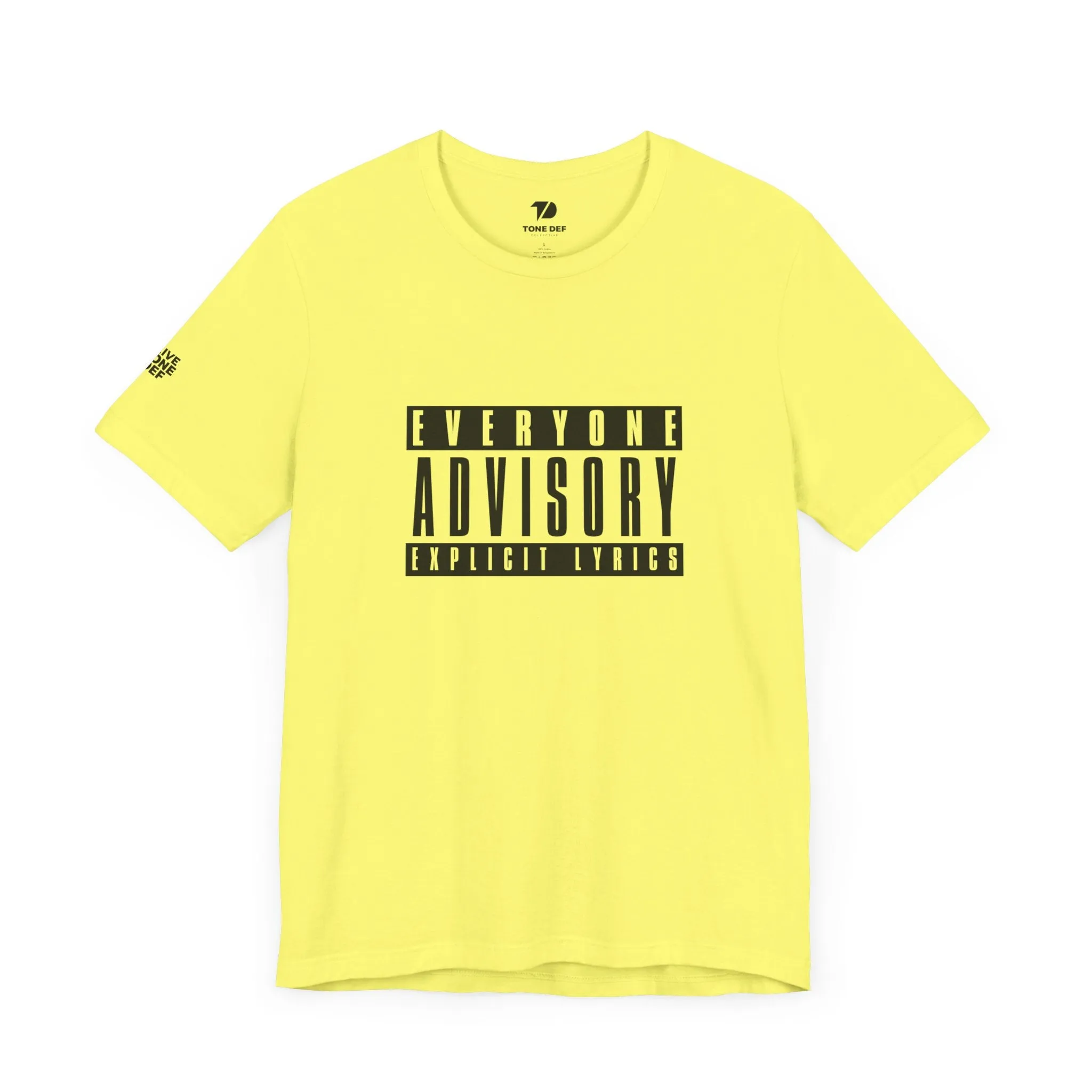 Everyone Advisory Explicit Lyrics - Unisex Jersey Short Sleeve Tee